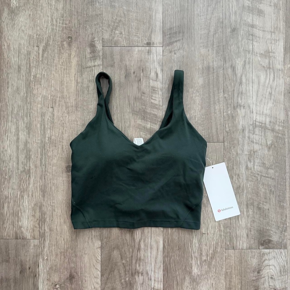 Lululemon Align Tank Rain Forest Green Nulu Yoga Top LW1DTWS RNFG